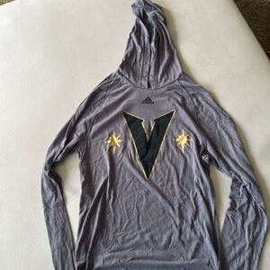Ladies medium long sleeve t shirt hooded Vegas golden knights VGK